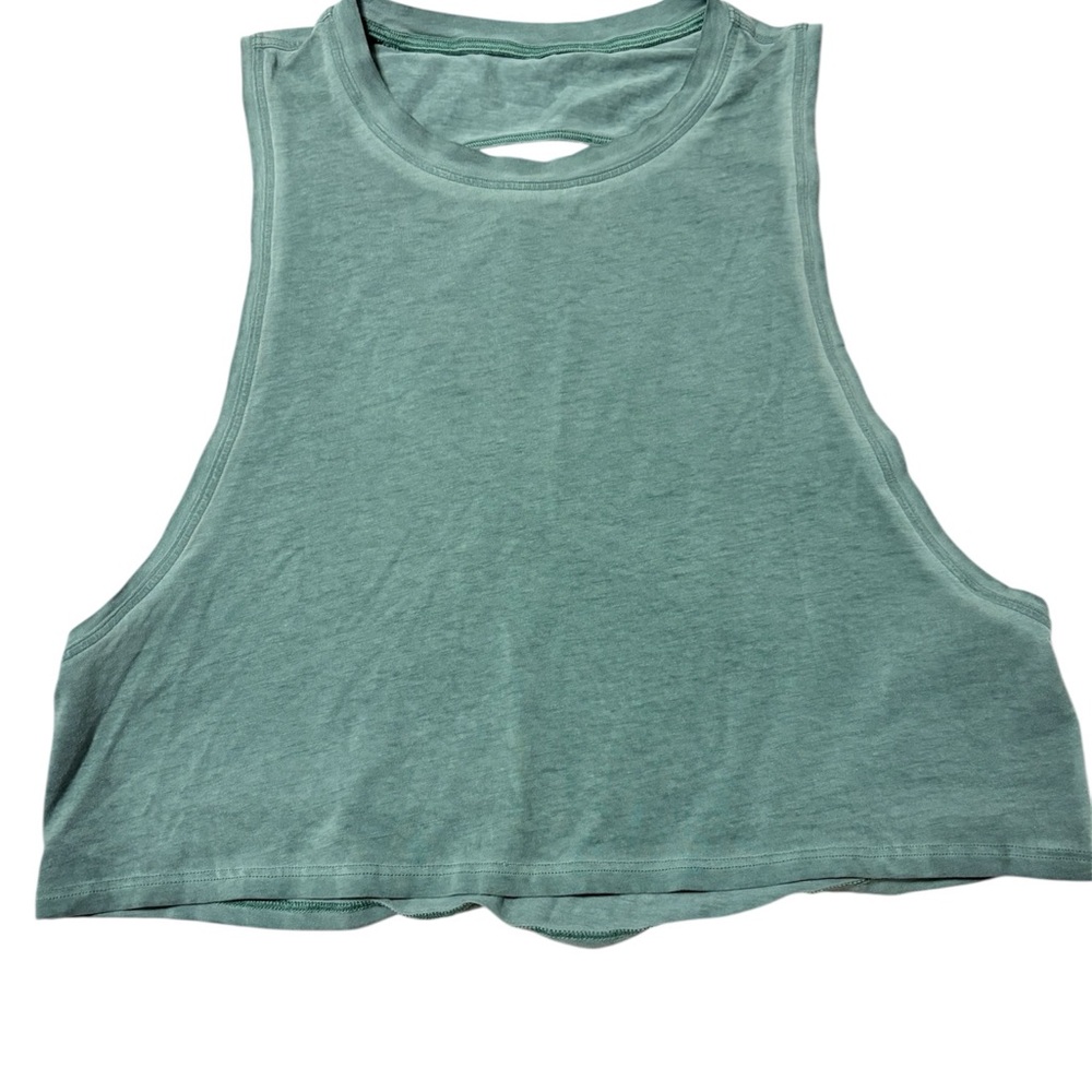 Lululemon Athletica Green Crop Top